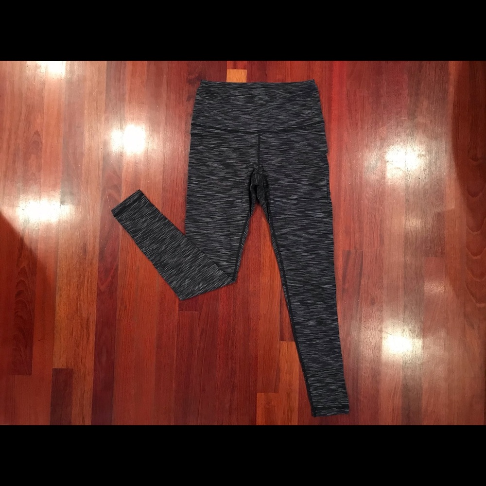 Lucy Studio Hatha Spacedye Leggings, Black, Med